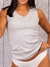 Camiseta Evelina Art. 904 Dama musculosa cuello V con detalle de puntilla en el cuello algodón liso T. 1 al 6 - Verano 2024 en internet