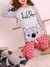 Pijama Georgette Art. 932 Nena jersey de algodón estampado "Hello" T. 4 al 10 - Invierno 2023