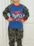 Pijama Godines Art. 8020 Niño algodón jersey estampado "jungle" T. 4 al 14 - Invierno 2024