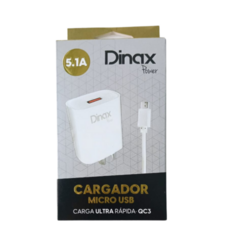 CARGADOR MICRO USB 5.1 QC3 - DINAX