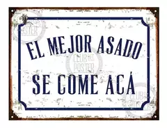 CARTEL ASADOR - CUADRADO