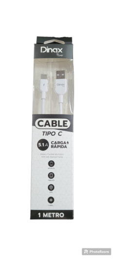 CABLE TIPO C LINEA B/N 1MT 5.1A DINAX