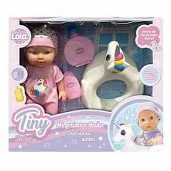 BEBOTE TINY CON UNICORNIO - MI PRIMER BAÑO