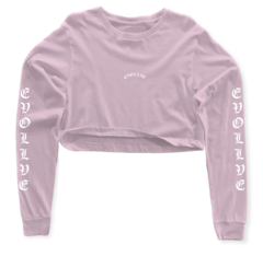 Cropped Manga Longa Evollve Classic - Rosa bb