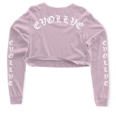 Cropped Manga Longa Evollve Classic - Rosa bb - comprar online