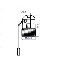 Portalampara E27 con interruptor a cadenita - comprar online