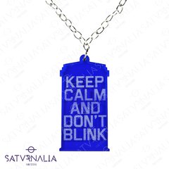 Llavero/collar Tardis Don't Blink - Doctor Who - comprar online