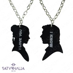 Llaveros/collares Han y Leia - Star Wars - comprar online