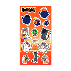 Stickers vinílicos de Haikyuu mod. Mascotas