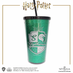 Vaso Glitter Slytherin - HARRY POTTER™ OFICIAL