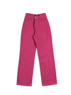 Jean wide leg fuxia - comprar online