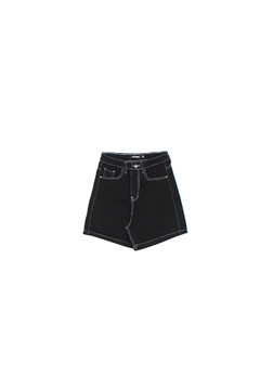 Short mom fit negro con costura - Whatever