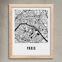 Cuadro Mapa Paris