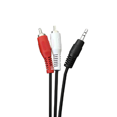 Cable 2 RCA a 1 Plug 3.5 St 1.5 Mts - comprar online