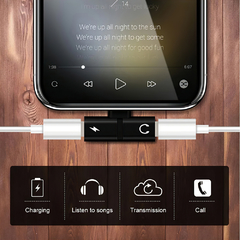 Adaptador iPhone Lightning Doble ( Auriculares y Carga ) - tienda online