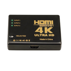 Switch HDMI 3 Entradas 4K ( Con Control Remoto ) - comprar online