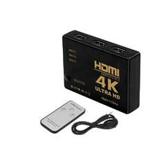 Switch HDMI 3 Entradas 4K ( Con Control Remoto ) - tienda online