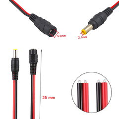 Cable Chicote DC Plug Macho 2.1 x 5.5 - comprar online