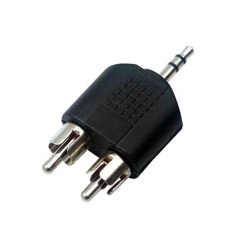 Adaptador Plug 3.5 Stereo a 2 Plug RCA