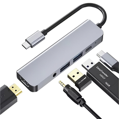 Adaptador Hubs Seisa BYL-2009 USB Tipo C ( 2 USB 3.0 - 1 C - 1 HDMI - Audio ) - comprar online