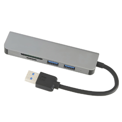 Adaptador Hubs Seisa BYL-2103U USB 3.0 ( 3 USB 3.0 - 2 L Memorias )