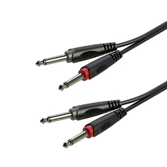 Cable 2 Plug 6.3 Mono a 2 Plug 6.3 Mono 2 Mts Roxtone - comprar online