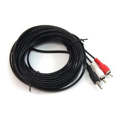 Cable 2 RCA a 1 Plug 3,5 St 10 Mts
