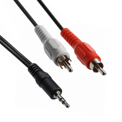 Cable 2 RCA a 1 Plug 3.5 St 3 Mts - comprar online