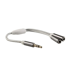 Cable Adaptador 1 Plug 3.5 a 2 Jack 3.5 St ( Para 2 Auriculares )