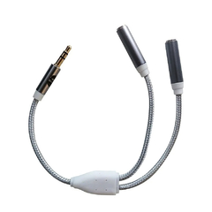 Cable Adaptador 1 Plug 3.5 a 2 Jack 3.5 St ( Para 2 Auriculares ) - comprar online