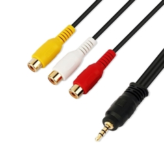 Cable AV 1 Plug 3,5 4c a 3 RCA Hembra - comprar online