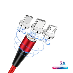 Cable USB Carga Magnetico 360 V8 - Tipo C - Iphone - Arte Digital