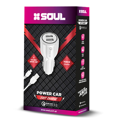 Cargador Auto Soul Fast Changer 3.1A + Cable Iphone - comprar online