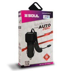 Cargador Auto USB Soul Dual + Cable Micro USB 2A - comprar online