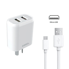 Cargador Rápido Soul Duo Charge 2.4A Micro USB - Arte Digital