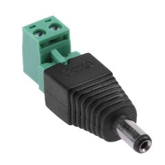 Conector Plug Macho L 2.1 x 5.5 a Bornera CCTV