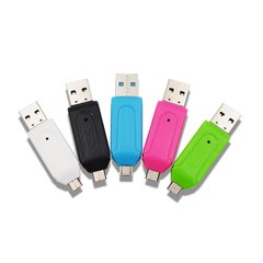 Lector Memoria Multiple USB + Micro USB HT-65E ( OTG ) - comprar online
