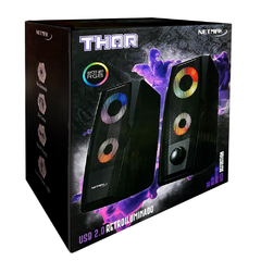 Parlantes PC Netmak Thor con Luces RGB - comprar online