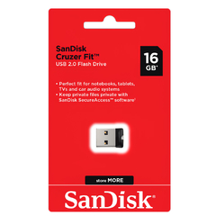 Pendrive Sandisk 16 GB Cruzer Fit ( Nano )