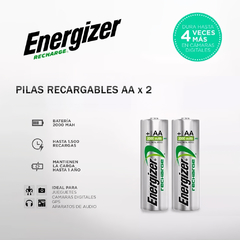 Pilas Recargable Energizer AA 2000 mAh en internet
