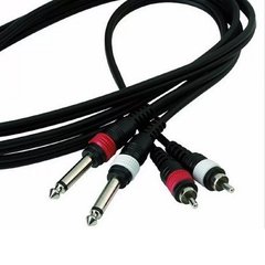 Mamut Cable 2 RCA a 2 Plug 6.3 Mono 3 Mts Mamut - comprar online