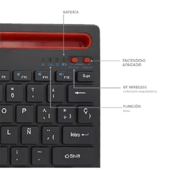 Teclado Bluetooth 5.0 Netmak NM-KB650 - tienda online