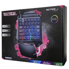 Teclado Gaming Una Mano Netmak NM-Tactical RGB - comprar online