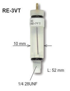 Tipo de tornillo de electrodo de referencia RE-3VT (Ag / AgCl)