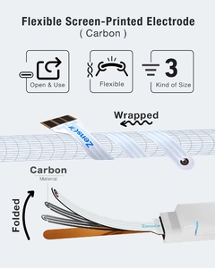 Flexible screen-printed disposable electrodes / Flexible biosensors / Wearable device electrodes na internet