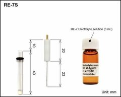 Eletrodo de referência não aquoso RE-7S (Ag / Ag + ) (013394)