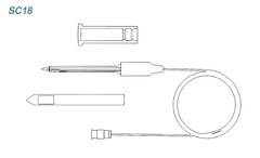 SC18 - Eletrodo sw pH tipo espada, com capa em aço inox. Análises em lotes de carnes, frutas. na internet