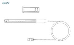 SC22 - Electrodo de pH de difusión, el cuerpo blindado con plástico industrial. en internet