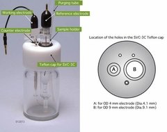 Célula de Voltametria sem oxigênio SVC-3C - para aplicação a baixa temperatura (012013)