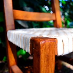 Silla de niños RQ - Asiento trenzado a mano con cuero crudo en internet